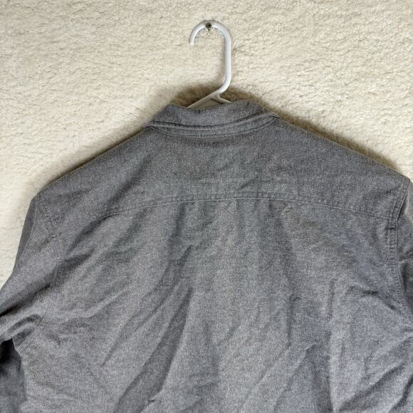 Five Brother Chamois Shirt Mens 2XLT Tall Gray Flannel Shacket Front Pockets - Picture 13 of 13